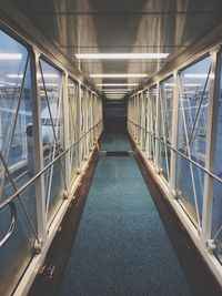 Empty elevated walkway