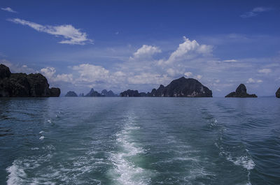 Scenic view of sea against sky