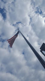 Low angle view of cloudy sky