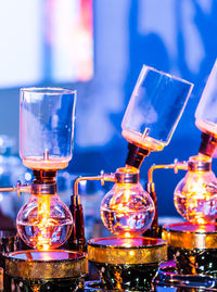 Close-up of wine glass on table