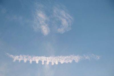 Low angle view of cloudy sky