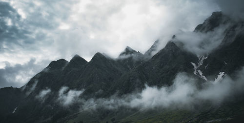 Seven sisters of himalayas as seen from manali