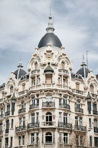 Low angle view of buildings against sky