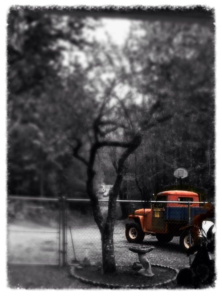 transfer print, auto post production filter, transportation, land vehicle, mode of transport, bicycle, day, outdoors, old, stationary, abandoned, no people, car, close-up, old-fashioned, parked, retro styled, damaged, wall - building feature, obsolete