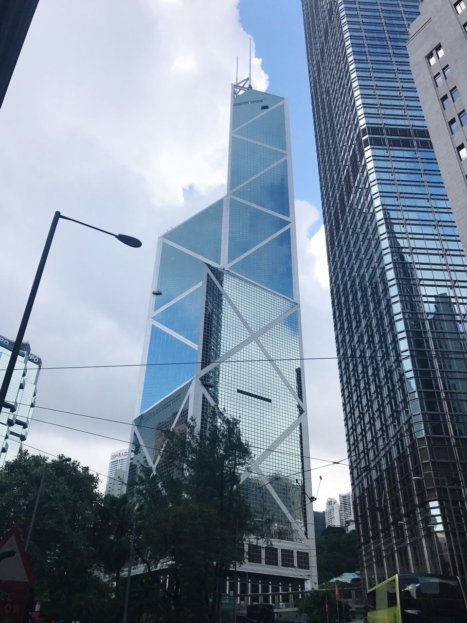 LOW ANGLE VIEW OF SKYSCRAPERS