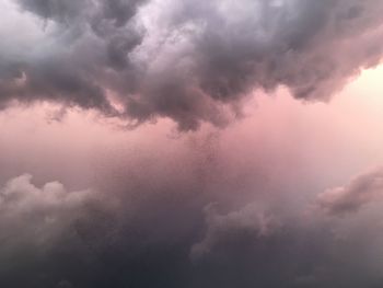 Low angle view of clouds in sky