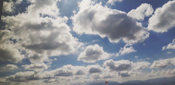 Low angle view of clouds in sky