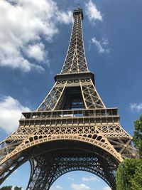 Low angle view of tower against sky