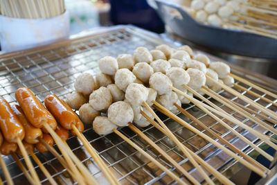 Close-up of food for sale at market stall