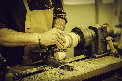 Man working in factory