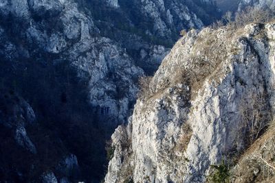 Scenic view of rocky mountains