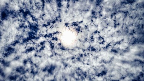 Low angle view of clouds in sky