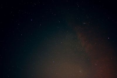 Low angle view of stars in sky