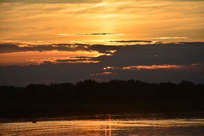 Scenic view of sunset sky