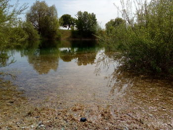 Scenic view of lake