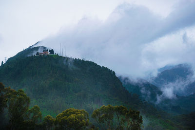 Panoramic view of mountains against sky