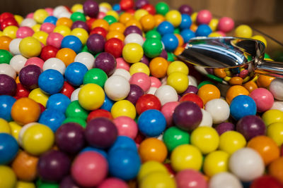 Close-up of colorful candies