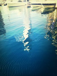 Boats in calm sea