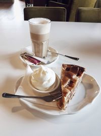 Cup of coffee on table