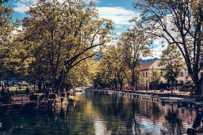 Reflection of buildings in canal