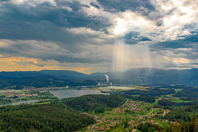 Beautiful landsfape of Šaleška valley