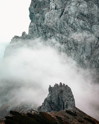 Scenic view of rocky mountains