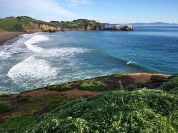 Scenic view of sea against sky