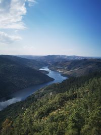 Scenic view of river against sky