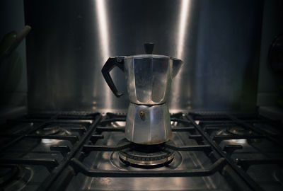 Close-up of coffee pot