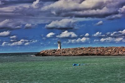 Scenic view of sea against sky