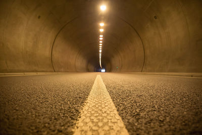 Surface level of empty road