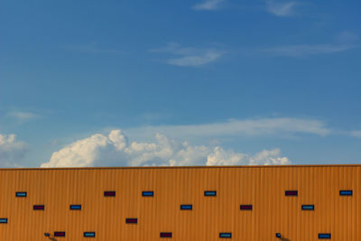 Low angle view of building against sky