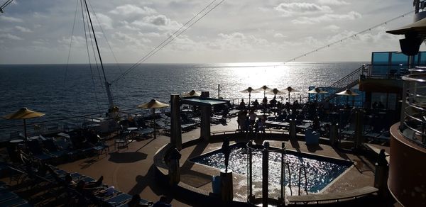 Scenic view of sea against sky