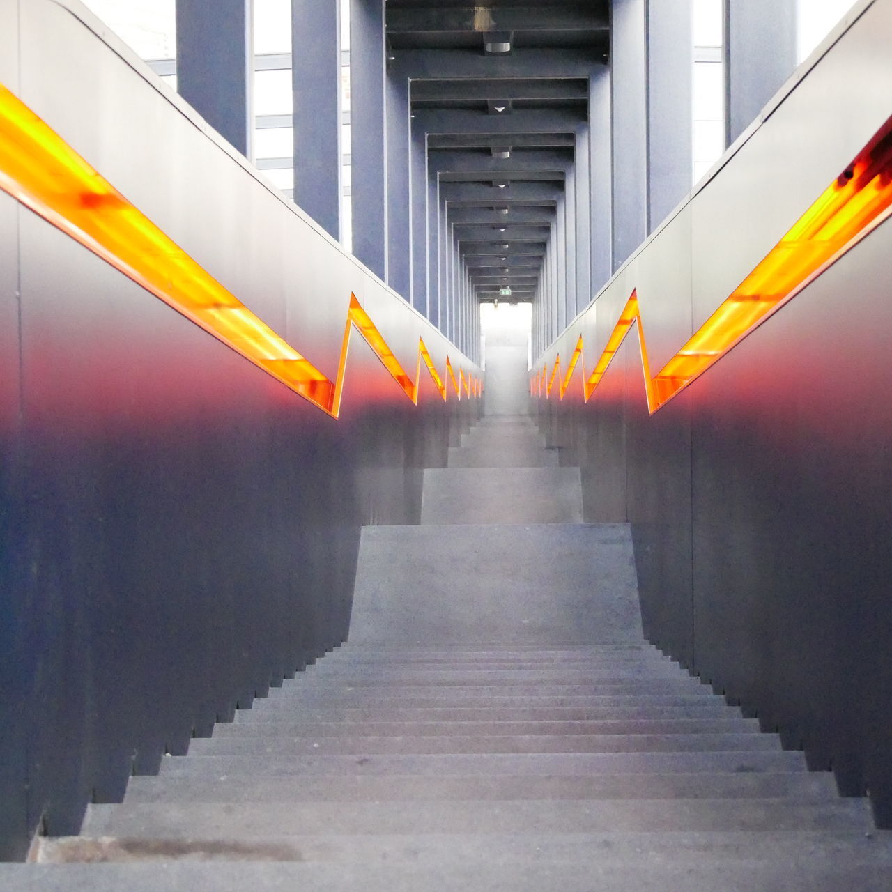 STAIRCASE LEADING TOWARDS BUILDING