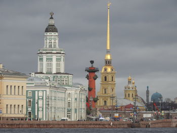 Buildings in city against sky