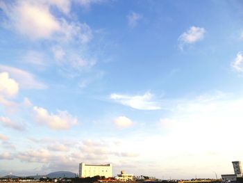 Built structure against cloudy sky