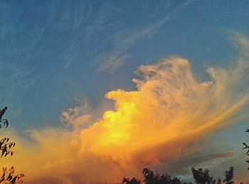 Low angle view of dramatic sky