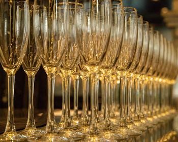 Row of wine glass