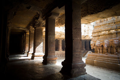 Columns of historic building