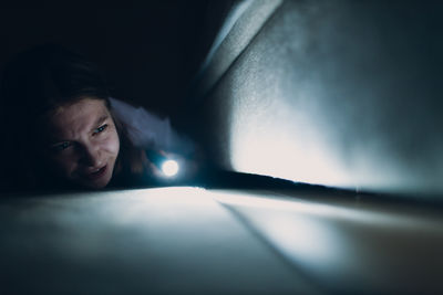 Young woman looking away