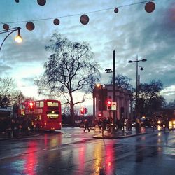 City street at night