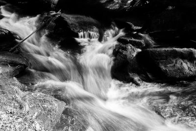 River flowing through rocks