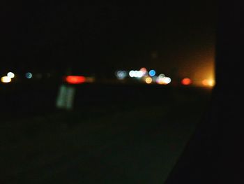 Defocused lights at night