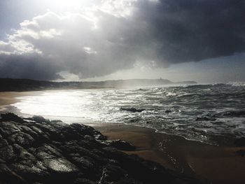 Scenic view of sea against sky