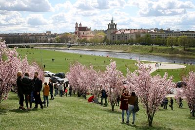 Group of people in park