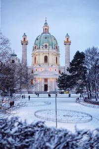 View of karlskiche during winter