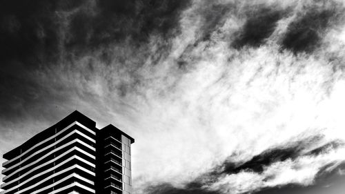 Low angle view of building against sky
