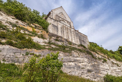 Low angle view of historical building against sky