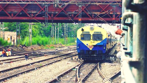 Train on railroad track