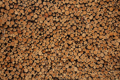 Full frame shot of logs